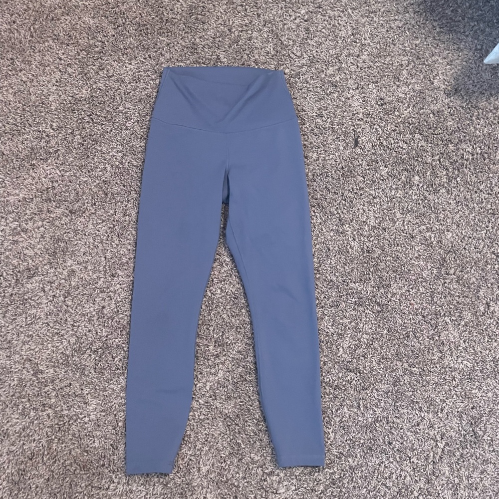 Blue athletic leggings